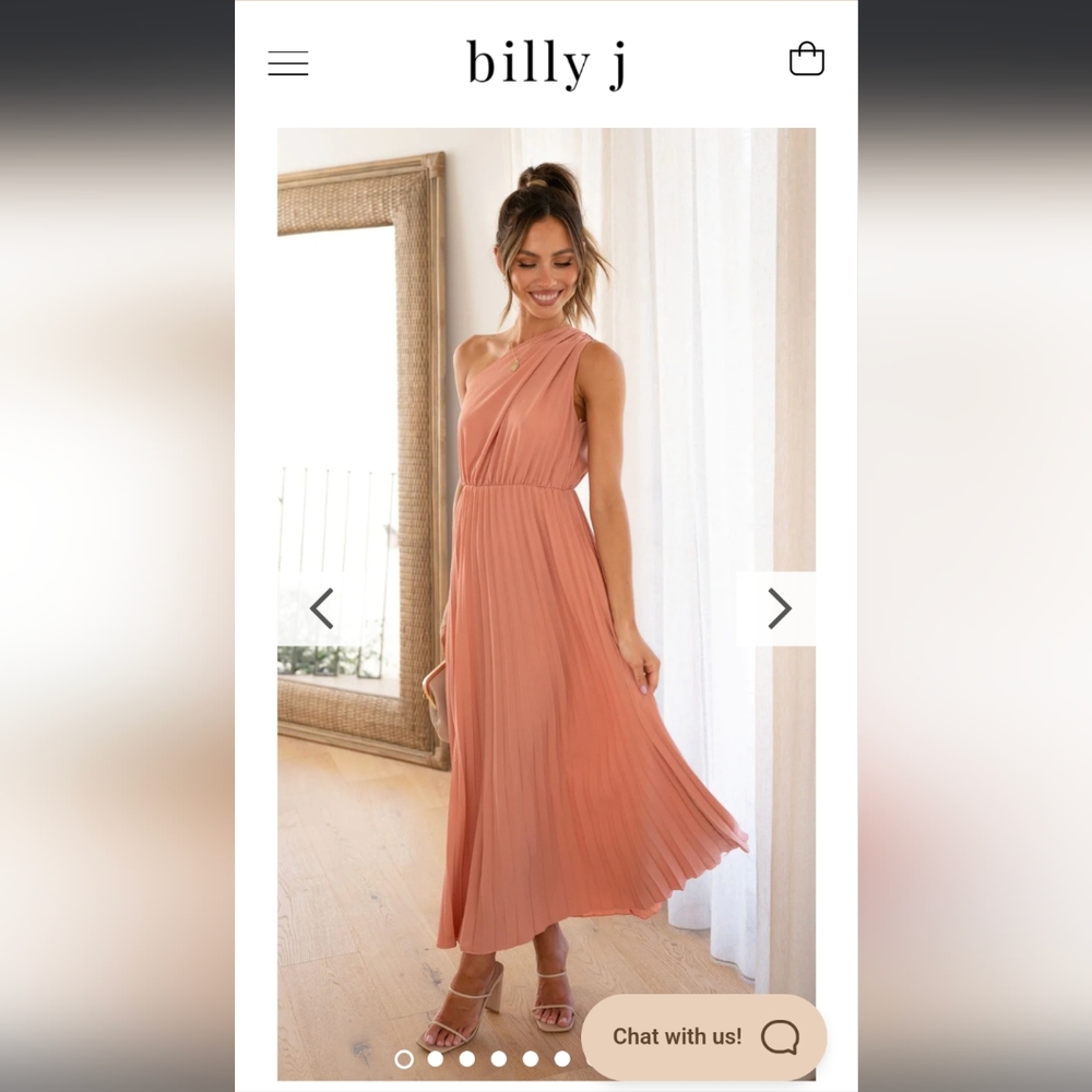 NWT BILLY J REVERSE GIANNA MAXI DRESS - TERRACOTTA